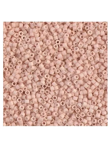 Delica Miyuki 11/0 matte opac blush  Delica Miyuki 11/0- 1