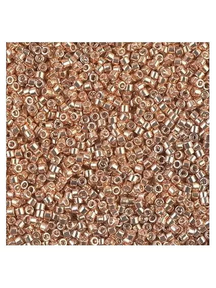 Delica Miyuki 11/0 galvanized apricot gold  Delica Miyuki 11/0- 1