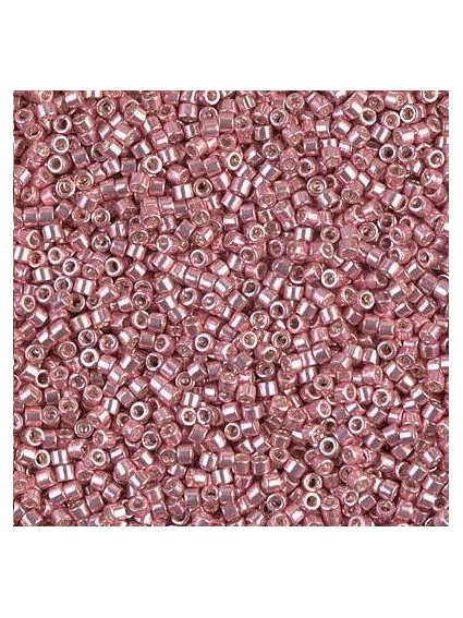 Delica Miyuki 11/0 galvanized pink blush  Delica Miyuki 11/0- 1