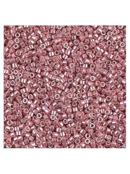 Delica Miyuki 11/0 galvanized pink blush  Delica Miyuki 11/0- 1