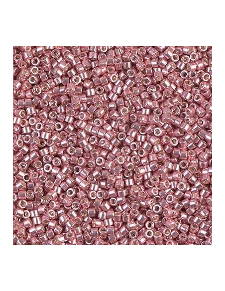 Delica Miyuki 11/0 galvanized pink blush  Delica Miyuki 11/0- 1