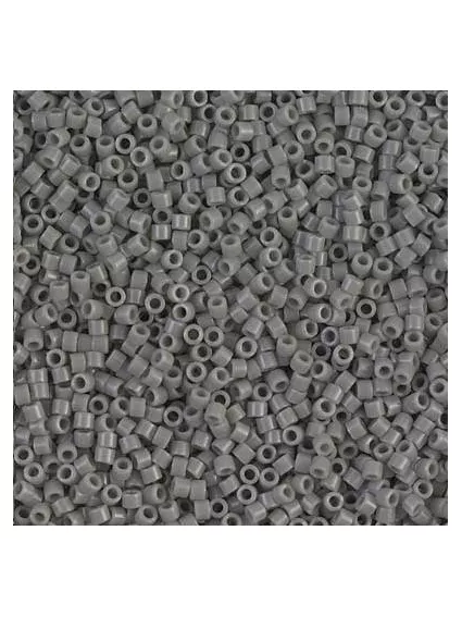 Delica Miyuki 11/0 opac gray  Delica Miyuki 11/0- 1