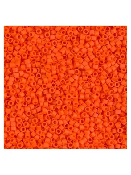 Delica Miyuki 11/0 matte opac orange  Delica Miyuki 11/0- 1