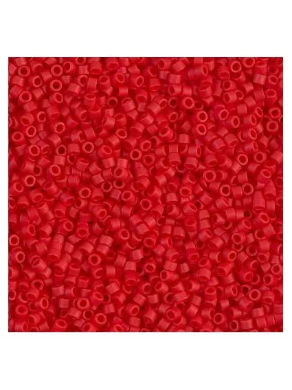 Delica Miyuki 11/0 matte opac red  Delica Miyuki 11/0- 1