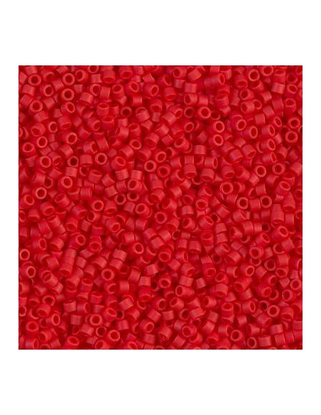 Delica Miyuki 11/0 matte opac red  Delica Miyuki 11/0- 1
