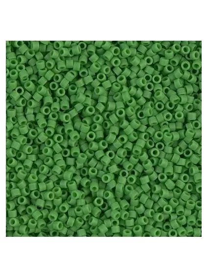 Delica Miyuki 11/0 matte opac green  Delica Miyuki 11/0- 1