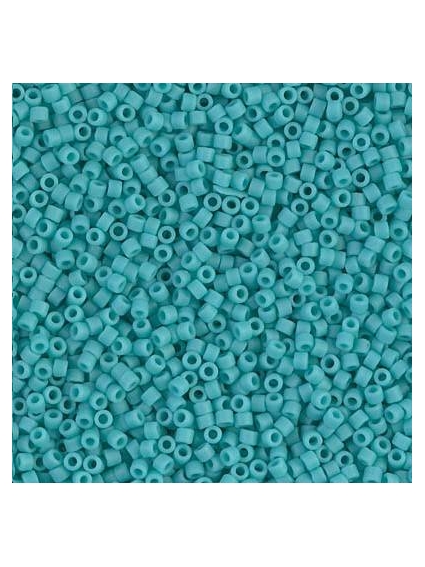 Delica Miyuki 11/0 matte opac turquoise green  Delica Miyuki 11/0- 1