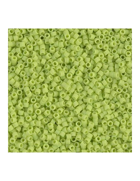 Delica Miyuki 11/0 matte opac chartreuse  Delica Miyuki 11/0- 1