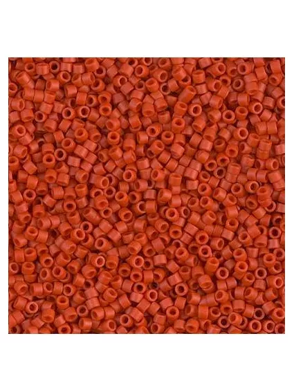 Delica Miyuki 11/0 dyed sf opac cinnabar  Delica Miyuki 11/0- 1