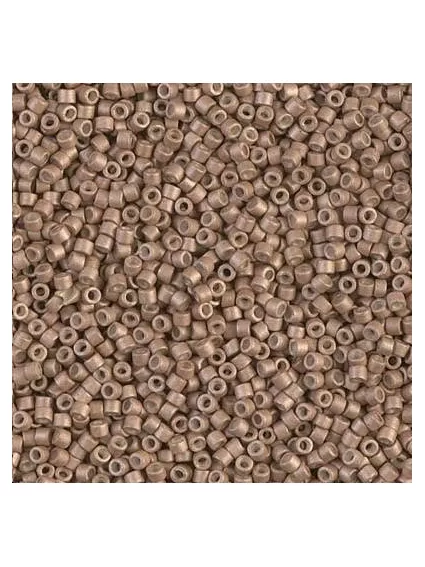 Delica Miyuki 11/0 galvanized matte champagne  Delica Miyuki 11/0- 1