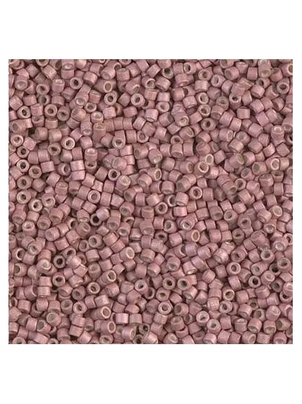Delica Miyuki 11/0 galvanized matte pink blush  Delica Miyuki 11/0- 1