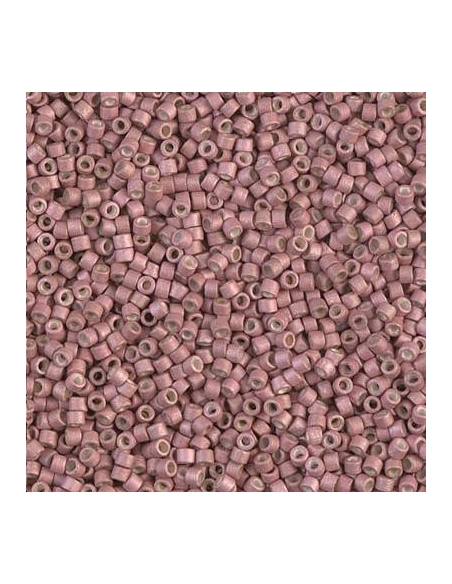 Delica Miyuki 11/0 galvanized matte pink blush  Delica Miyuki 11/0- 1