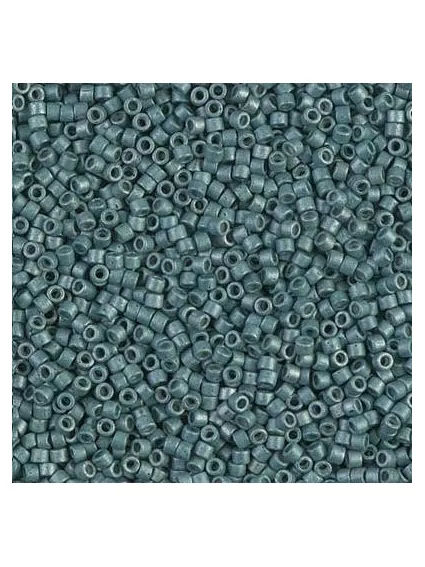 Delica Miyuki 11/0 galvanized matte dark aqua  Delica Miyuki 11/0- 1