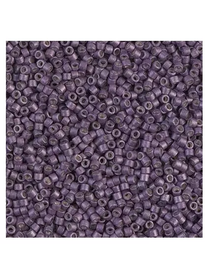 Delica Miyuki 11/0 galvanized matte eggplant  Delica Miyuki 11/0- 1