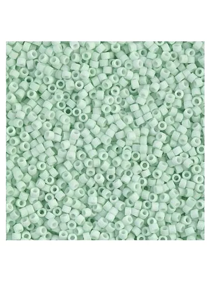 Delica Miyuki 11/0 matte opac light mint  Delica Miyuki 11/0- 1