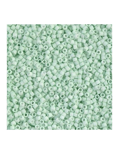 Delica Miyuki 11/0 matte opac light mint  Delica Miyuki 11/0- 1