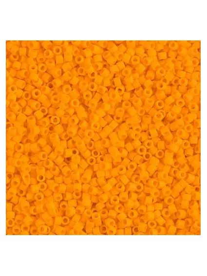 Delica Miyuki 11/0 matte opac mandarin  Delica Miyuki 11/0- 1