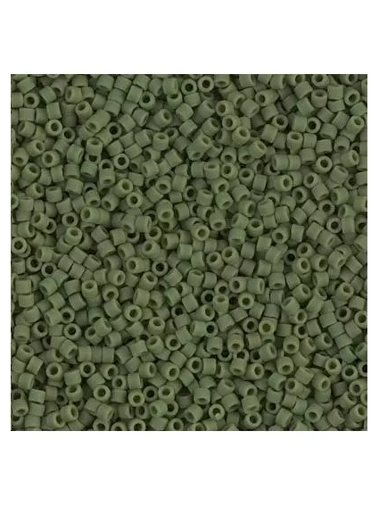 Delica Miyuki 11/0 matte opac avocado  Delica Miyuki 11/0- 1