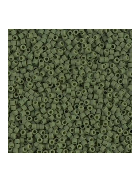 Delica Miyuki 11/0 matte opac avocado  Delica Miyuki 11/0- 1 Delica Miyuki 11/0 matte opac avocado  Delica Miyuki 11/0- 1
