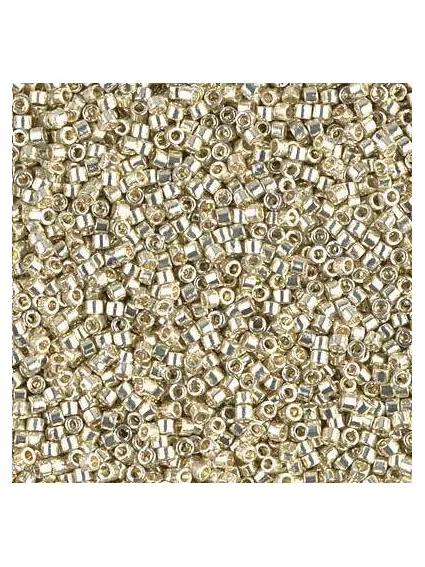 Delica Miyuki 11/0 duracoat galvanized silver  Delica Miyuki 11/0- 1
