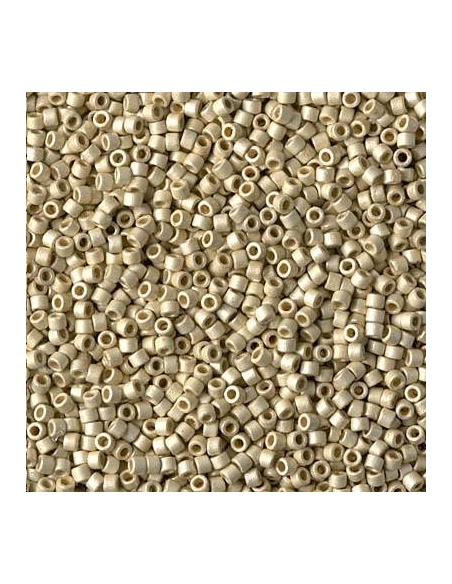 Delica Miyuki 11/0 duracoat galvanized matte silver  Delica Miyuki 11/0- 1