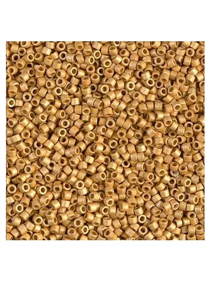 Delica Miyuki 11/0 duracoat galvanized matte gold  Delica Miyuki 11/0- 1