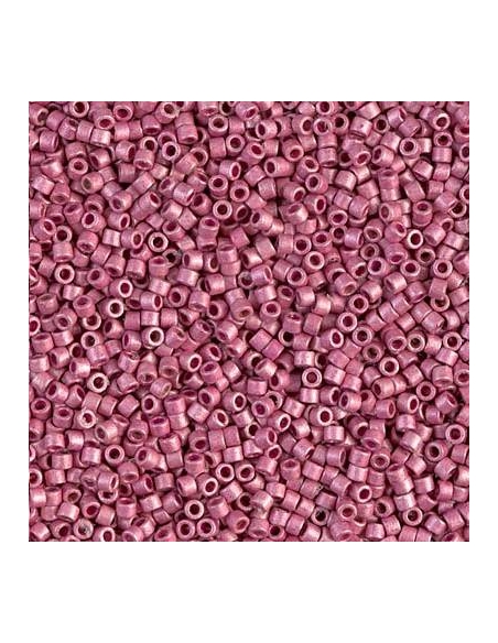 Delica Miyuki 11/0 duracoat galvanized matte hot pink  Delica Miyuki 11/0- 1 Delica Miyuki 11/0 duracoat galvanized matte hot pink  Delica Miyuki 11/0- 1