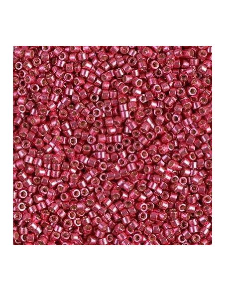 Delica Miyuki 11/0 duracoat galvanized light cranberry  Delica Miyuki 11/0- 1 Delica Miyuki 11/0 duracoat galvanized light cranberry  Delica Miyuki 11/0- 1