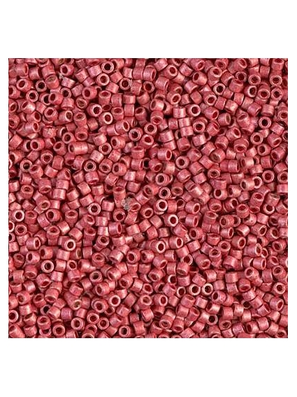 Delica Miyuki 11/0 duracoat galvanized matte light cranberry  Delica Miyuki 11/0- 1