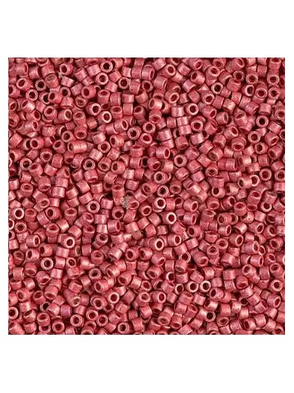 Delica Miyuki 11/0 duracoat galvanized matte light cranberry  Delica Miyuki 11/0- 1