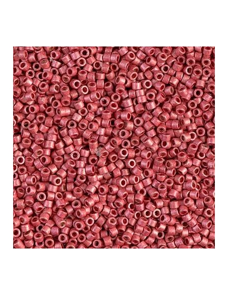 Delica Miyuki 11/0 duracoat galvanized matte light cranberry  Delica Miyuki 11/0- 1