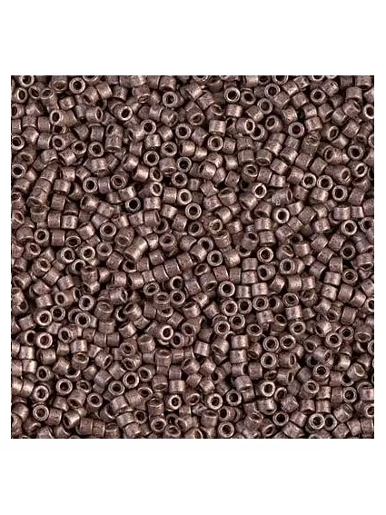 Delica Miyuki 11/0 duracoat galvanized matte dark mauve  Delica Miyuki 11/0- 1