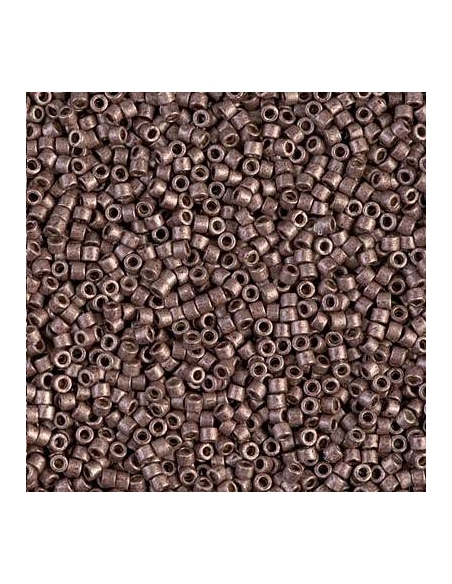 Delica Miyuki 11/0 duracoat galvanized matte dark mauve  Delica Miyuki 11/0- 1