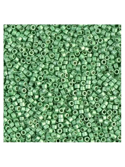 Delica Miyuki 11/0 duracoat galvanized matte dark mint  Delica Miyuki 11/0- 1