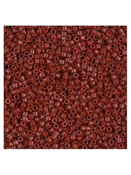 Delica Miyuki 11/0 duracoat opac maroon  Delica Miyuki 11/0- 1