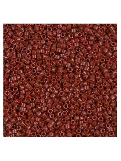 Delica Miyuki 11/0 duracoat opac maroon  Delica Miyuki 11/0- 1