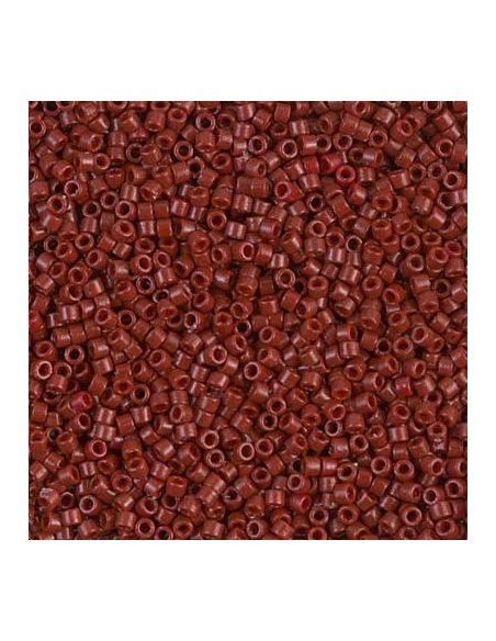 Delica Miyuki 11/0 duracoat opac maroon  Delica Miyuki 11/0- 1