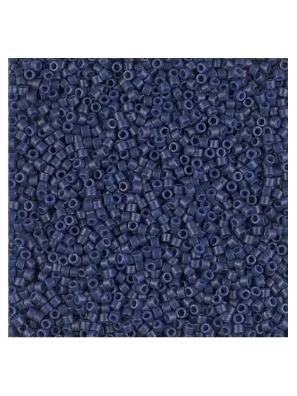 Delica Miyuki 11/0 matte opac dyed navy  Delica Miyuki 11/0- 1