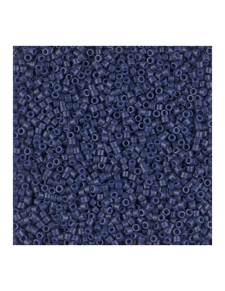 Delica Miyuki 11/0 matte opac dyed navy  Delica Miyuki 11/0- 1