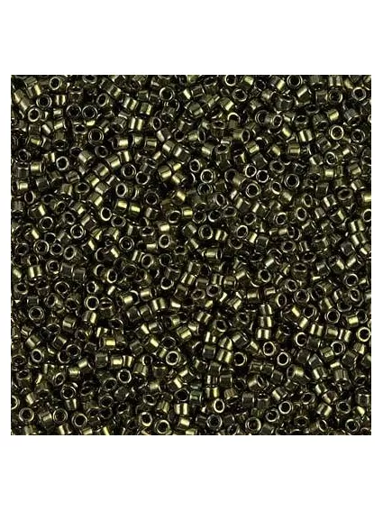 Delica Miyuki 8/0 metallic olive  Delica Miyuki 8/0- 1