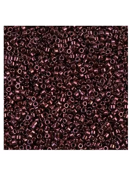 Delica Miyuki 8/0 metallic dark raspberry  Delica Miyuki 8/0- 1