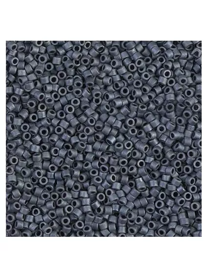 Delica Miyuki 8/0 matte gunmetal  Delica Miyuki 8/0- 1