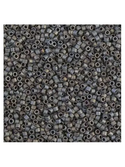Delica Miyuki 8/0 matte metallic silver gray  Delica Miyuki 8/0- 1