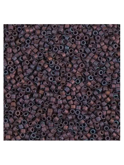 Delica Miyuki 8/0 matte metallic dark raspberry  Delica Miyuki 8/0- 1