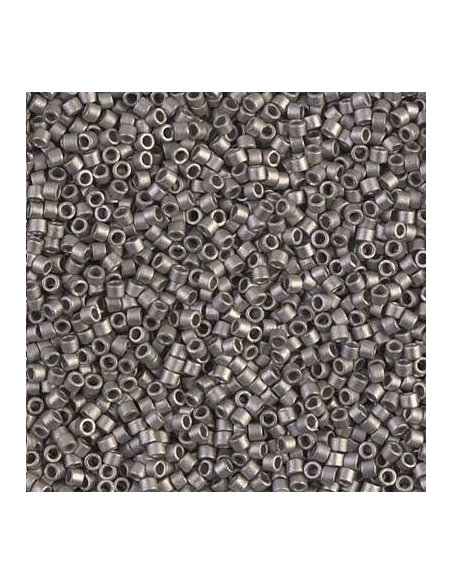 Delica Miyuki 8/0 matte nickel plated  Delica Miyuki 8/0- 1