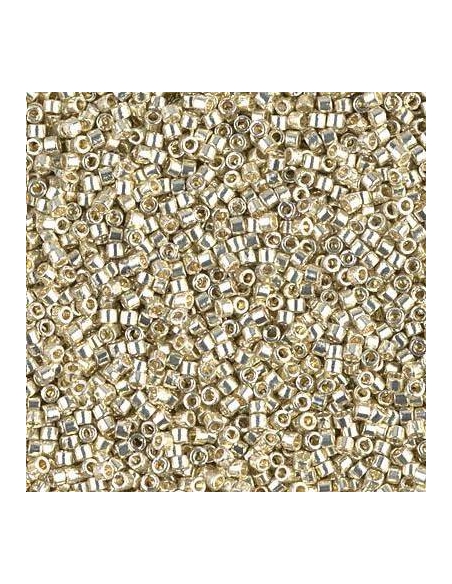 Delica Miyuki 8/0 duracoat galvanized silver  Delica Miyuki 8/0- 1