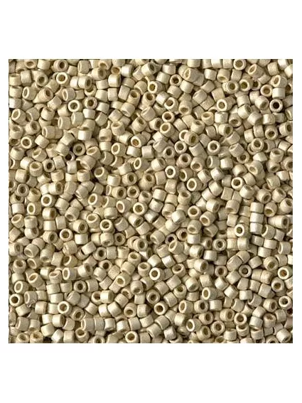 Delica Miyuki 8/0 duracoat galvanized matte silver  Delica Miyuki 8/0- 1
