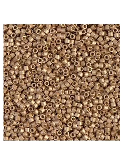 Delica Miyuki 8/0 duracoat galvanized matte champagne  Delica Miyuki 8/0- 1