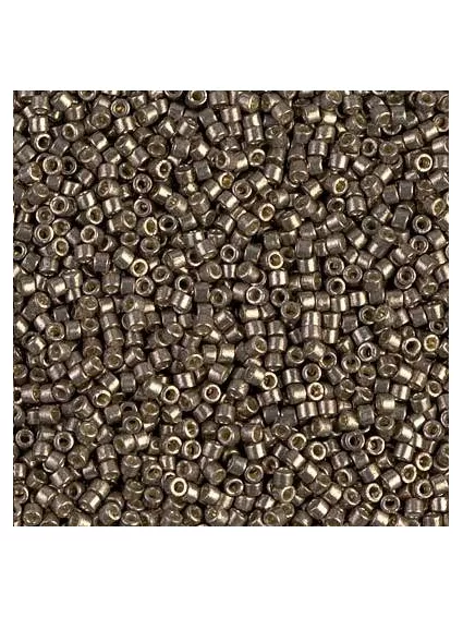 Delica Miyuki 8/0 duracoat galvanized pewter  Delica Miyuki 8/0- 1