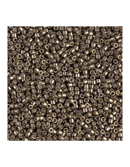 Delica Miyuki 8/0 duracoat galvanized pewter  Delica Miyuki 8/0- 1
